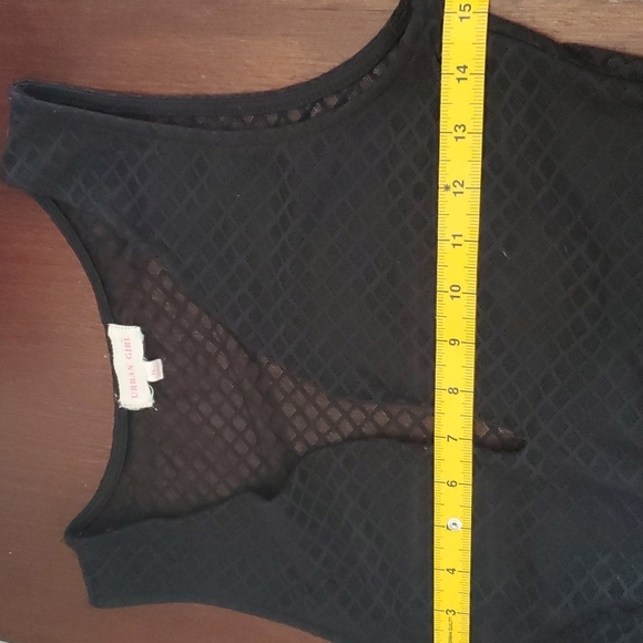 Black low cut bodysuit with sheer back - Picture 9 of 11